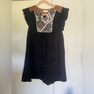 THML Black and Multicolor Geometric dress